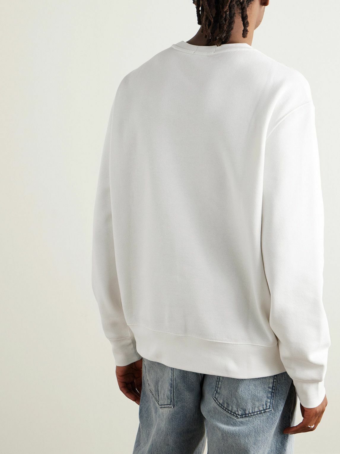 Polo Ralph Lauren - Logo-Print Cotton-Blend Jersey Sweatshirt - Neutrals