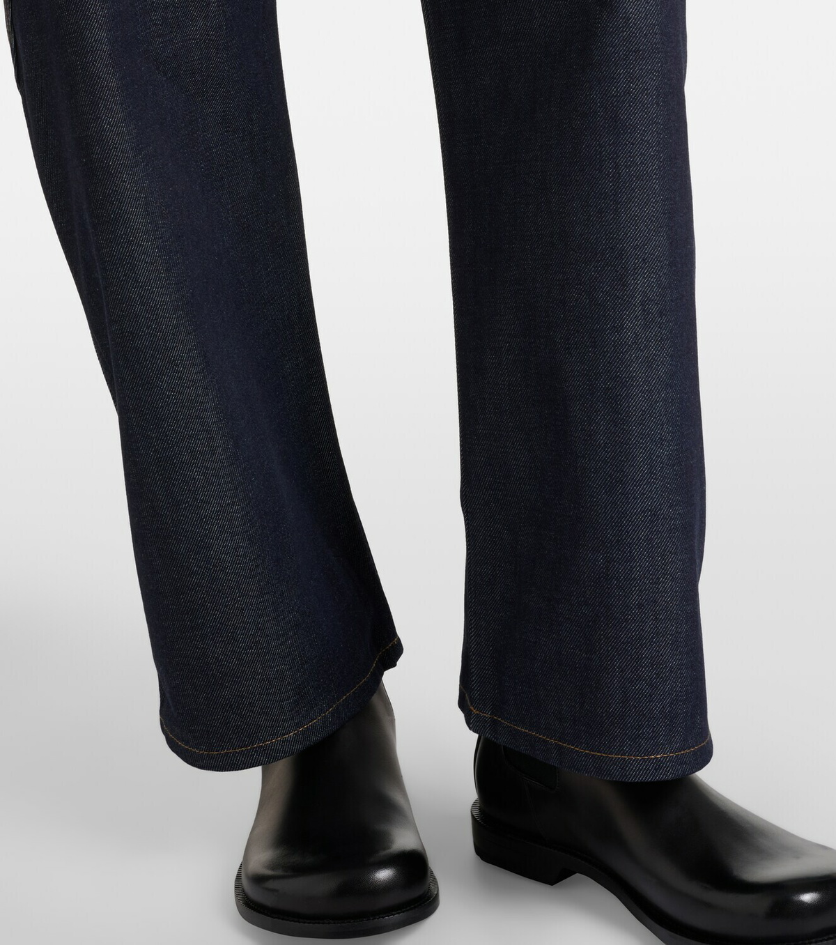 JW Anderson Embroidered high-rise straight jeans