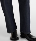 JW Anderson Embroidered high-rise straight jeans