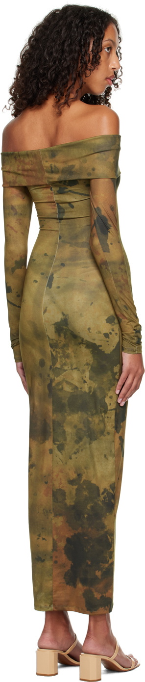 BINYA SSENSE Exclusive Brown Fuego Maxi Dress