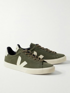 Veja - Campo Rubber and Leather-Trimmed Suede Sneakers - Green