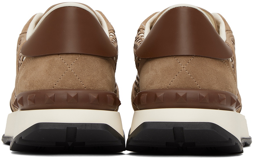 Valentino Garavani Brown Netrunner Sneakers Valentino Garavani