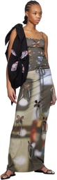 J.Kim Multicolor Anton Belinskiy Edition Car Printed Maxi Skirt
