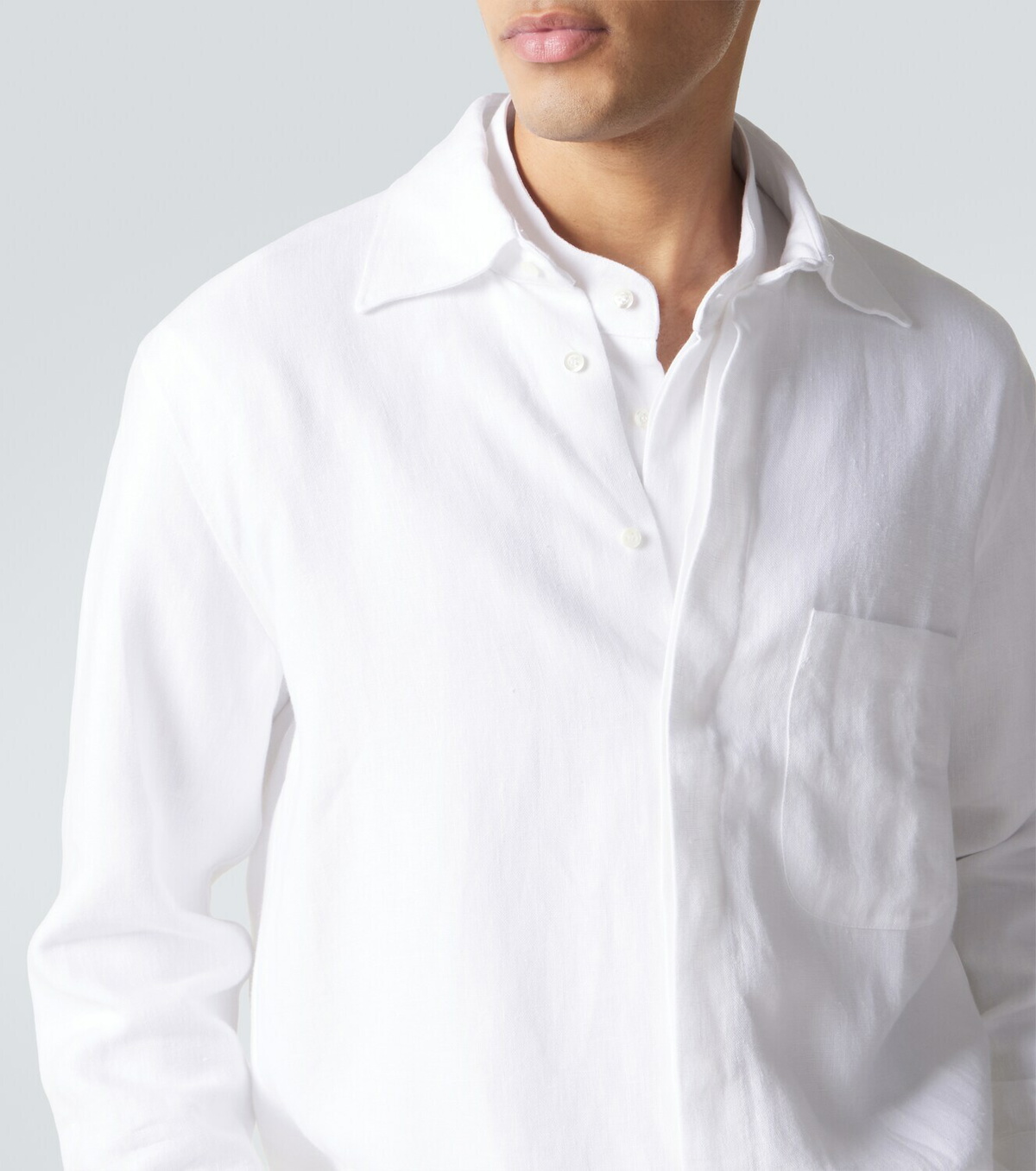 Saman Amel Linen overshirt