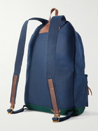 Polo Ralph Lauren - Wimbledon Logo-Appliquéd Leather-Trimmed Canvas Backpack