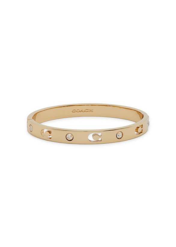 Photo: Coach Logo-embellished Bracelet - Gold - One Size