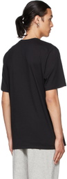 MSGM Black Paint Brushed Logo T-Shirt