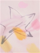 Collina Strada - Crystal-Embellished Printed Cotton-Jersey Hoodie - Pink