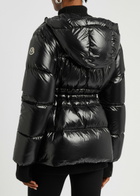 Moncler Taleve Hooded Quilted Shell Jacket Black