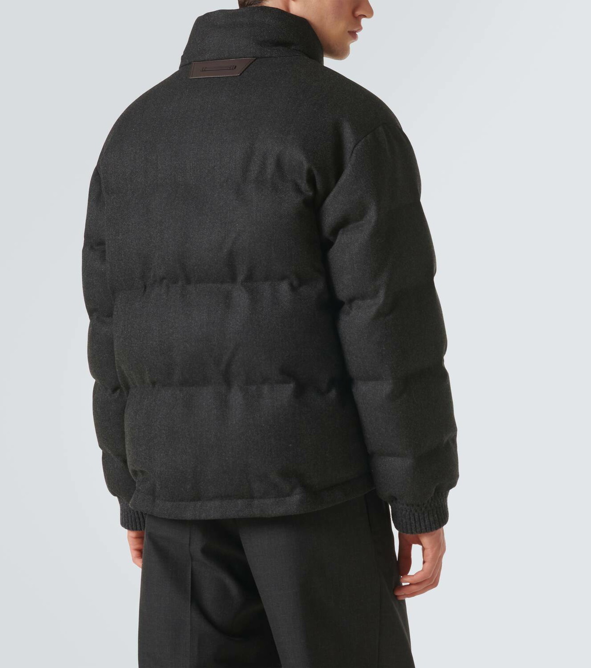 Berluti Herringbone wool puffer jacket