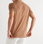 TOM FORD - Slim-Fit Cotton-Terry Polo Shirt - Brown