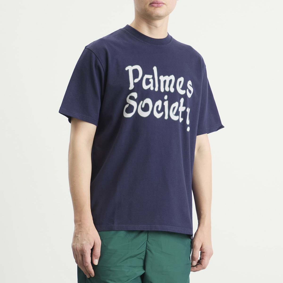 Palmes Men's Society T-Shirt in Dark Blue