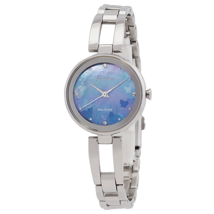 Photo: Citizen Eco-Drive Blue Dial Ladies Watch EM0801-85N