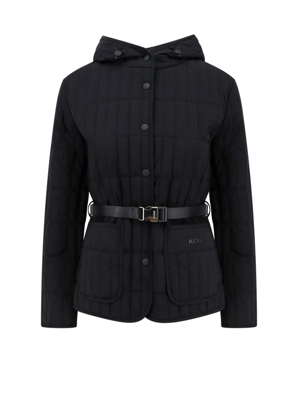 Photo: Mackage Padded And Quilted Recycled Nylon Jacket With Belt At Waist