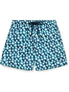 Vilebrequin - All Over Turtle Mid-Length Printed Recycled Swim Shorts - Blue