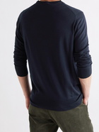 WILLIAM LOCKIE - Merino Wool Sweater - Blue