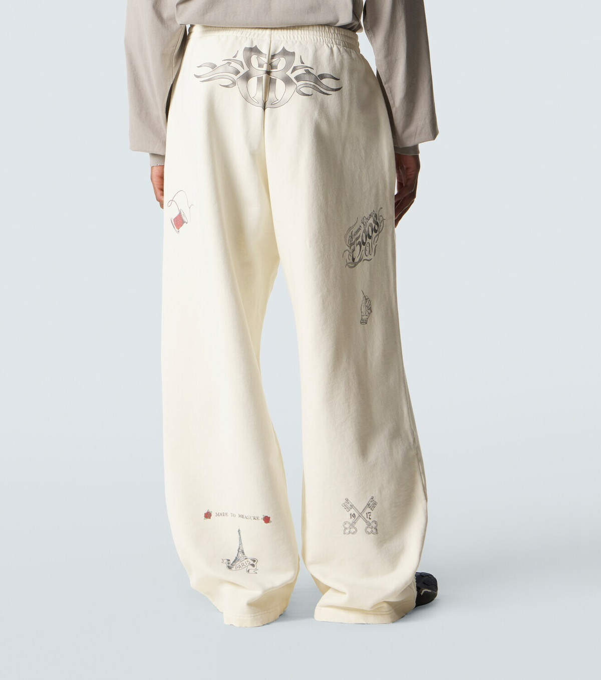 Balenciaga Printed cotton fleece sweatpants