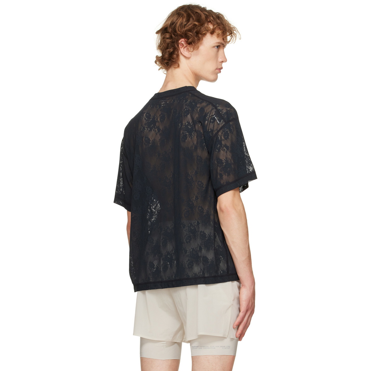 Satisfy Black Space-Lace Running T-shirt