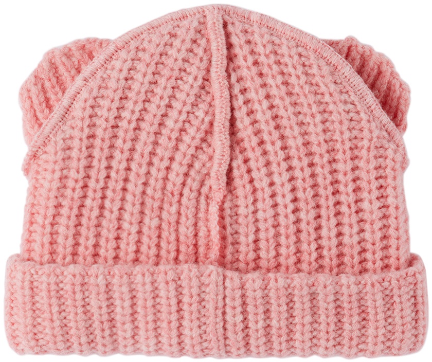 Charles Jeffrey LOVERBOY Baby Pink Chunky Ears Beanie