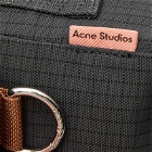 Acne Studios Men's Post Ripstop Suede Mini Messenger Bag in Black