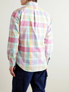 Polo Ralph Lauren - Button-Down Collar Logo-Embroidered Checked Cotton Oxford Shirt - Pink