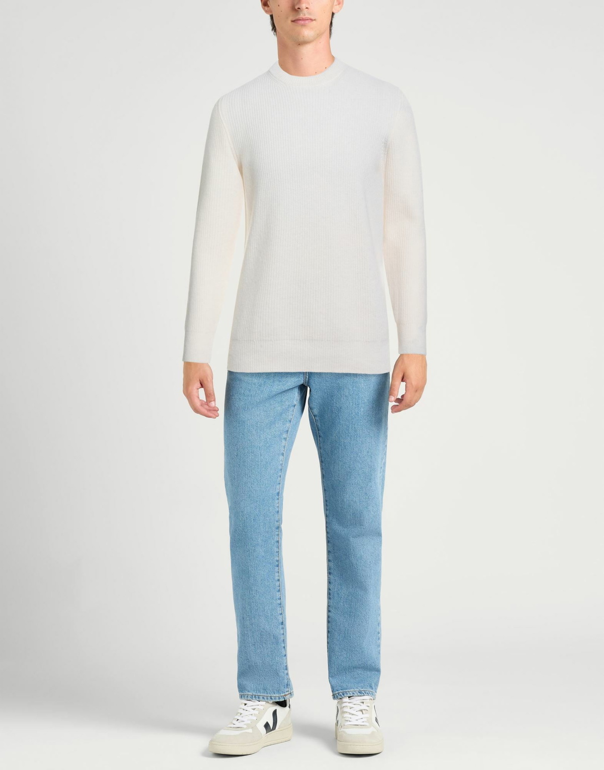 Ballantyne Mens Sweater Ivory