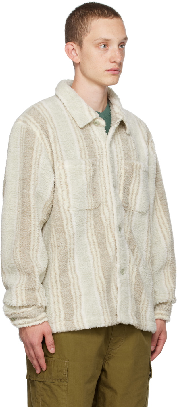 Stüssy Off-White Stripe Shirt
