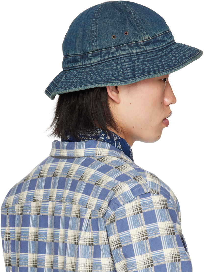 Buy Palace x Needles Denim Bucket Hat 'Indigo' - P27NDH002
