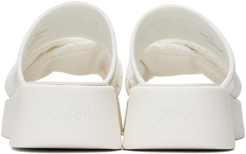 Chloé White Mila Sandals Chloe