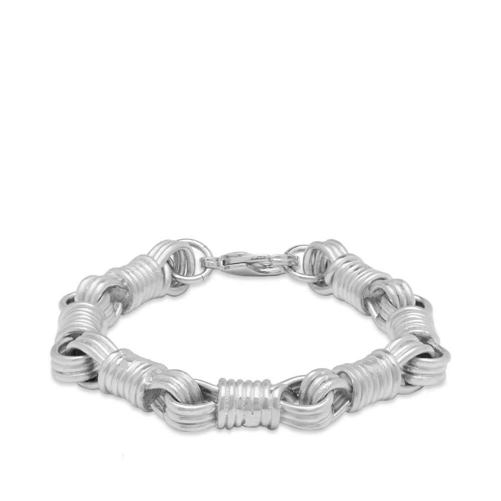 Raf Simons Women's Wrapped Chain Bracelet in Antique Silver