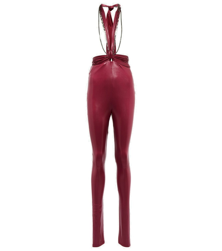 Photo: The Attico - Ruby chain-trimmed leggings