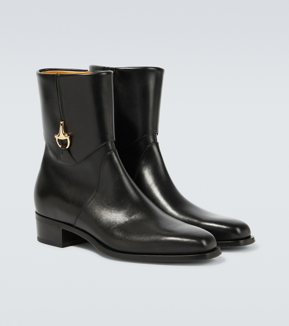 Gucci Horsebit leather ankle boots