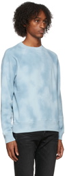 TOM FORD Blue Tie-Dye Sweatshirt