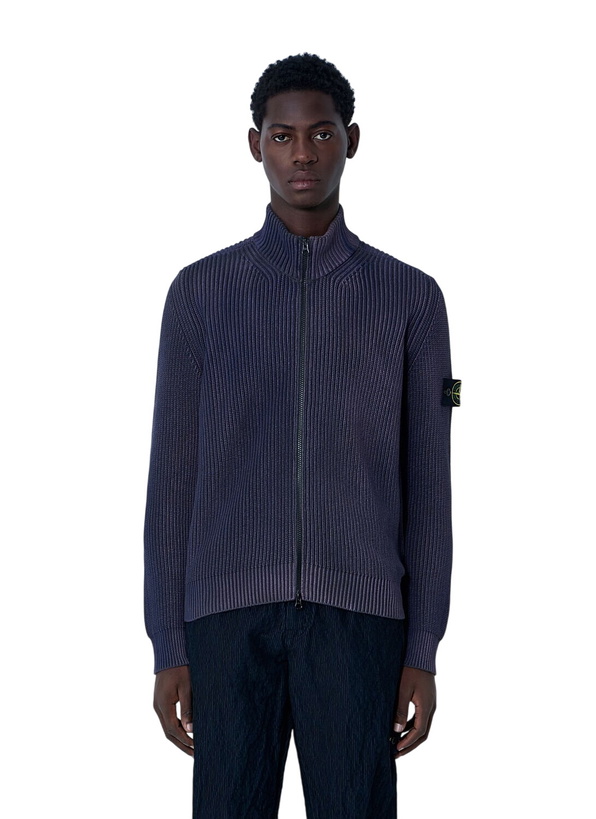 Photo: Stone Island Zip-Up Rib Cardigan
