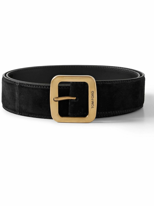 Photo: TOM FORD - 4cm Suede Belt - Black