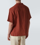 Frescobol Carioca Angelo linen bowling shirt