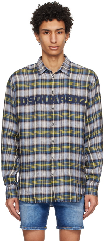 Photo: Dsquared2 Blue Dan Shirt