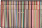 Paul Smith Multicolor Signature Stripe Card Holder