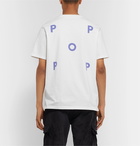 Pop Trading Company - Logo-Print Cotton-Jersey T-Shirt - White