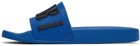 AMIRI Blue Logo Pool Sldies