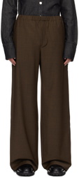 Ludovic de Saint Sernin Brown Boxer Trousers