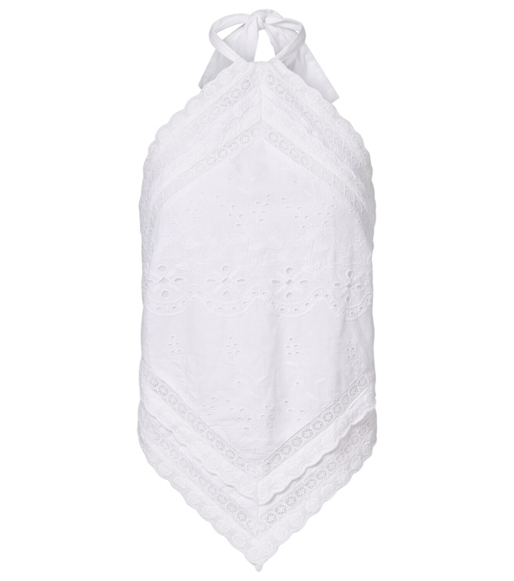 Photo: Melissa Odabash Felicity embroidered cotton top