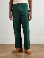 BODE - Knolly Brook Straight-Leg Cotton-Twill Trousers - Green