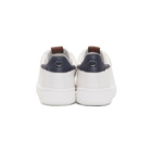Coach 1941 White and Navy C101 Low-Top Sneakers