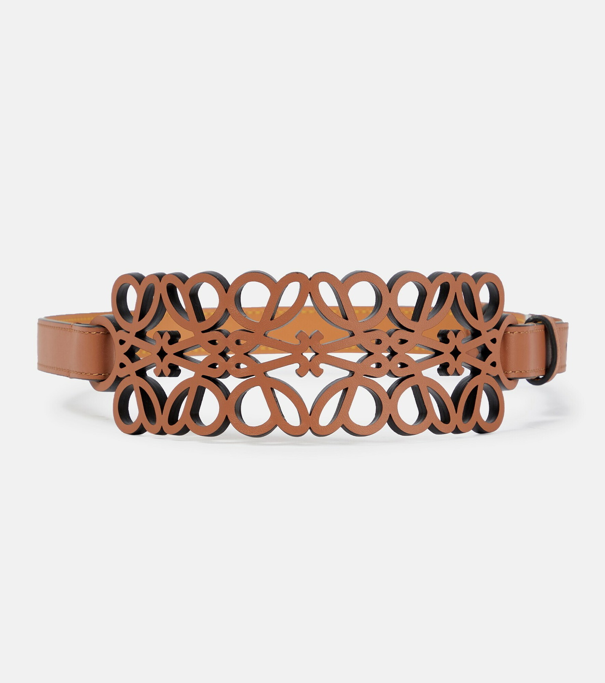 Loewe - Anagram cutout leather belt Loewe