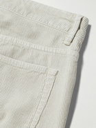 Officine Générale - James Slim-Fit Straight-Leg Cotton-Corduroy Trousers - Gray