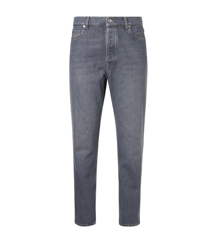 Photo: Brunello Cucinelli Mid-rise straight jeans