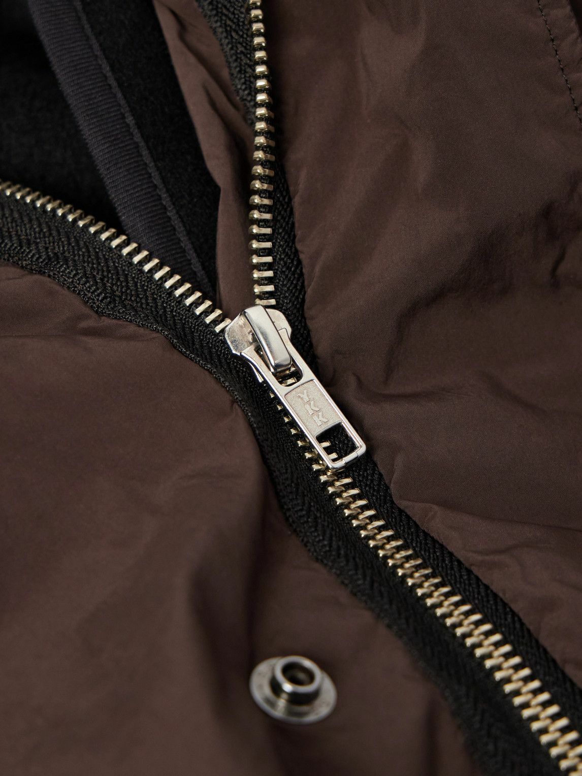 ATON - Garment-Dyed Shell Jacket - Brown