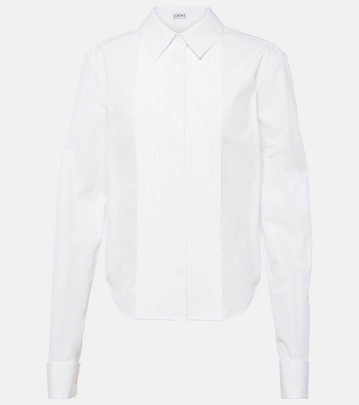 Loewe Pleated cotton blouse