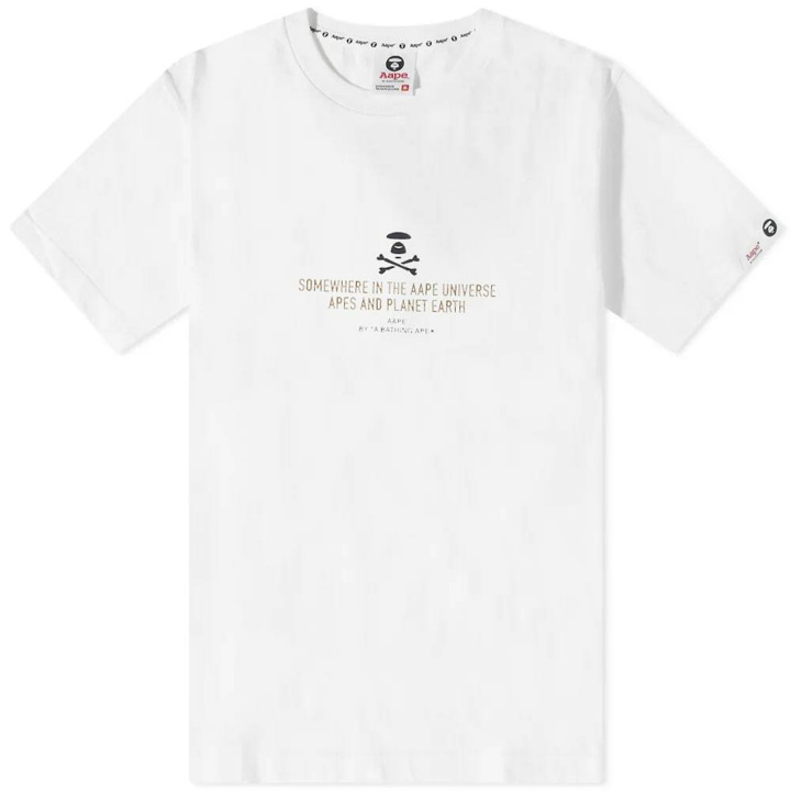 Photo: AAPE Men's Universe T-Shirt in White